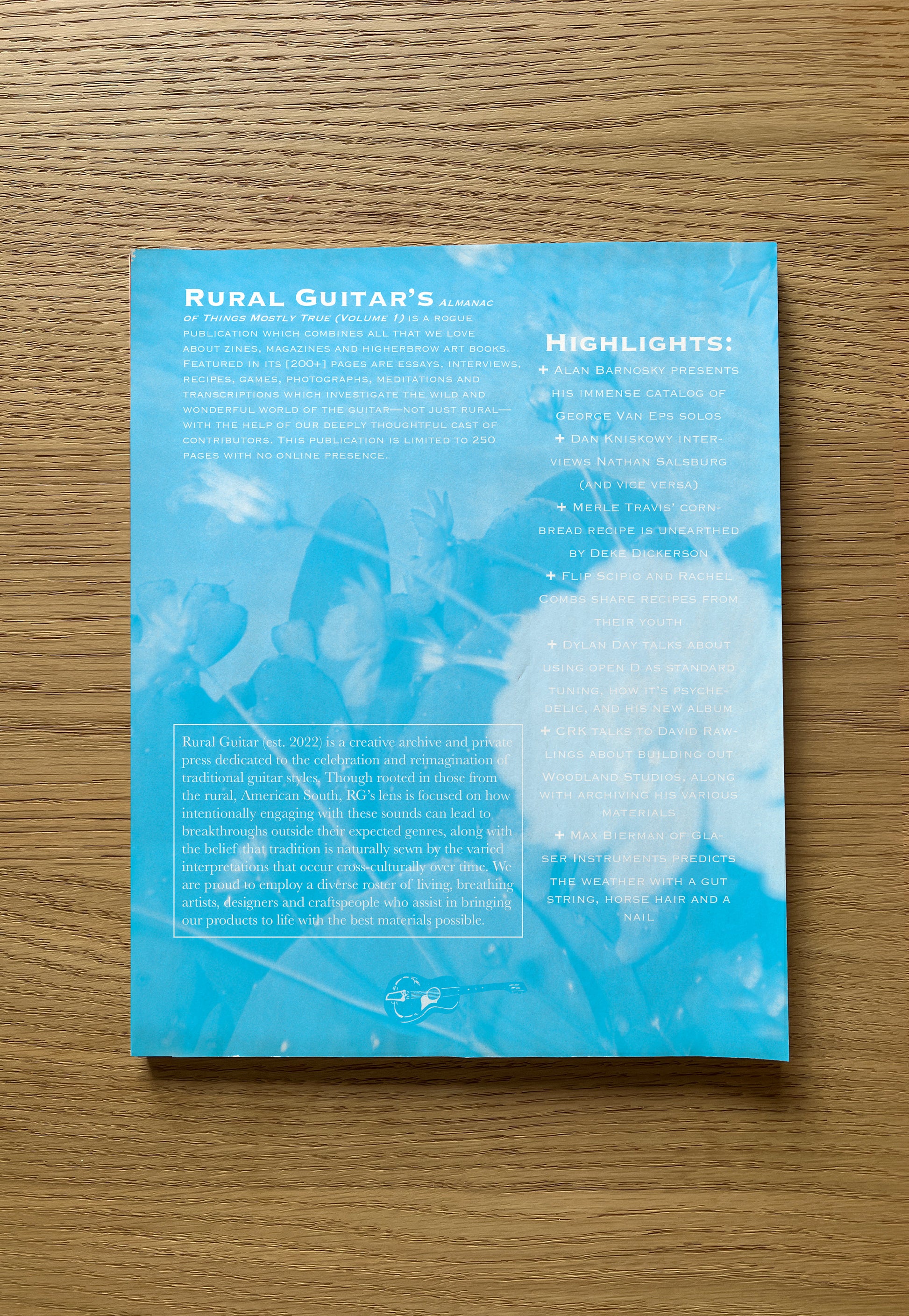 [PRE-ORDER] Rural Guitar's Almanac of Things Mostly True (Volume 1) by Cameron Knowler - The Fretboard Journal